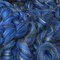Designer Blend Corriedale, Sparkling Nylon Top Roving. Fancy, Colorful, Exotic - Limited Edition. Phasian